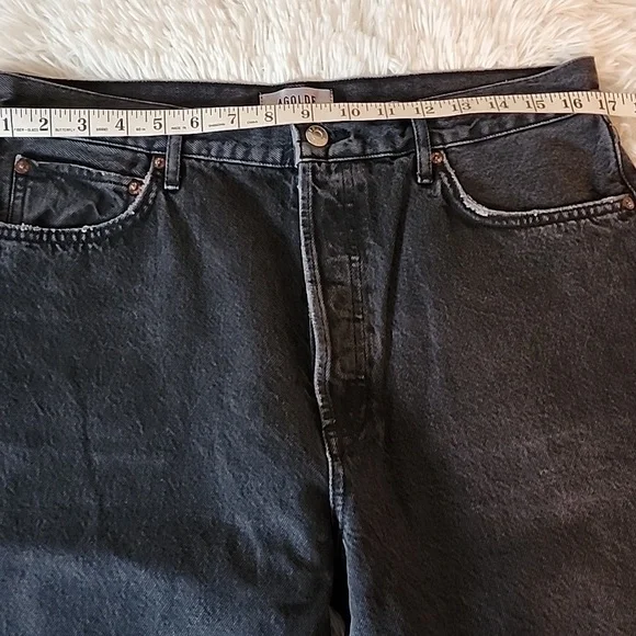 Agolde Los Angeles Black Denim Jeans - Picture 4 of 14